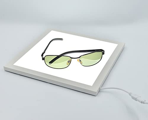 LED-Panel Ultraslim Ultraschall weniger als 1 cm, 20 x 20 cm, 6000 °K, Fotografie Sill Life Beleuchtung, Leuchtkasten, Foto Lampe