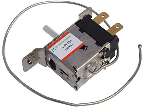 ESmoda WPF22A - Termostato per frigorifero a 2 pin, con cavo metallico da 30 cm