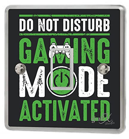 Do Not Disturb Gaming Light Switch Sticker Vinyl/Graphics/Decal/Skin Cover sw160