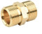 HpLive Hochdruckreiniger Adapter M22x1,5 Messing Doppelnippel Schlauch-Verbinder Adapter Kupplung