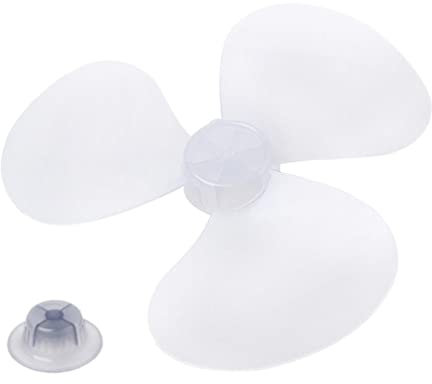 Reemplazo de plástico transparente de 3 hojas para ventilador de pie de 12 pulgadas con ventilador de pie. Aspas de ventilador de 3 hojas