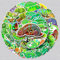 Chamäleon Aufkleber Chameleon Sticker Set 50 Stücke Niedlich Deko für Auto Laptop Skateboard Fahrrad Moped Motorrad Fahrrad Computer,Geeignet für Erwachsene Kinder
