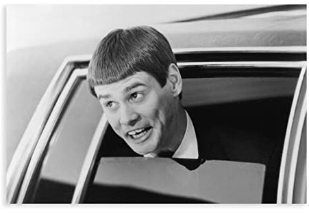 FrySky Jim Carrey Dumb and Dumber Poster 1 Leinwand Poster Schlafzimmer Dekor Sport Landschaft Büro Zimmer Dekor Geschenk Unrahmen-Stil 40 x 60 cm