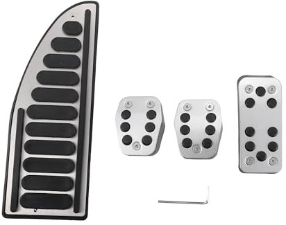 A ABSOPRO Auto Kraftstoff Bremsen Tote Pedal Abdeckung Set, für Ford Focus, Metall, 1 Set