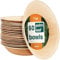 HAAGO 60-Pack 425ml Round Palm Leaf Bowls - Compostable & Eco-Friendly, Perfect for Picnics - Microwave & Freezer Safe Tableware