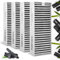 PARTSEE Dunstabzugshaube Aktivkohlefilter für Bosch HEZ9VRCR0 / Siemens HZ9VRCR0 / Neff Z821VR0 / Gaggenau CA282111 / Constructa CZ9VRCR0, Clean Air Filter Zubehör（4 Stück）