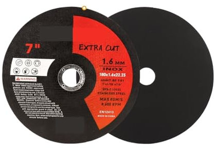 1-5 stücke 180mm Metall Trennscheibe Winkelschleifer Schleifscheiben for Edelstahl Trennscheibe Verstärktes Harzschneiden(2pcs)