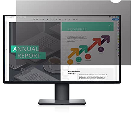 Lonkenn 27 Pouces Filtre de Confidentialité, Ordinateur Privacy Filtre, Revêtement Anti-Reflet, Anti-Lumière Bleu, Privacy Protecteur d'écran pour 27 Pouces Moniteur 16:10(W x H:582 x 364mm)-Amovible