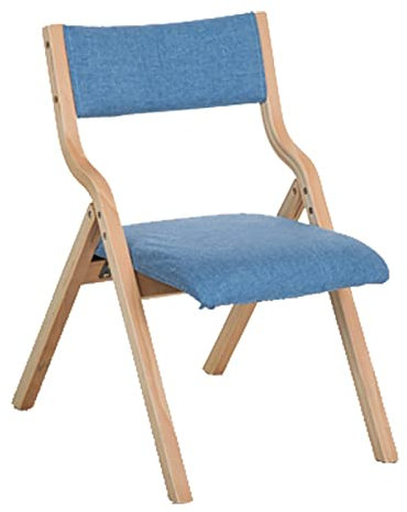 Massivholz Vintage Esszimmerstuhl mit gepolsterter Sitzfläche und Rückenlehne, stapelbarer Schreibtischstuhl aus Holz für Erwachsene, robust und stilvoll (Stil 1)