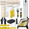 14 pcs Paint Roller Set with Extension Pole, Home Decorating Kit, Paint Rollers and Tray Set with Paint Brushes, Roller Sets for Painting Walls, Ceilings, Doors