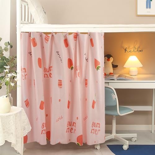 XGOPTS Bettvorhang Vorhang für Bett Vorhänge Kinder Betthimmel Hochbett Bettvorhänge Mädchen Jungen für Kinderbett Bett Etagenbett Studentenwohnheim (1.15x2M)