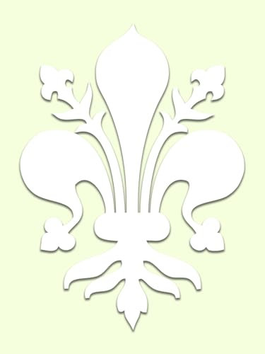 adesivo giglio intagliato sul vinile da esterno e interno personalizzabile fiore su richiesta bianco