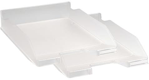 Exacompta 2x Briefablagen DIN A4 Combo Midi kristall