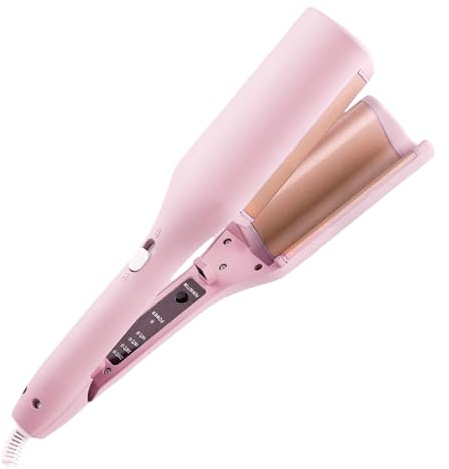 Lockenstab | Lockenstab für Damen + Lockenstab | 4 Temperaturen, schnelle Erwärmung 15 Sekunden für junge Erwachsene, Wohnzimmer, Zuhause, Reisen, Strand