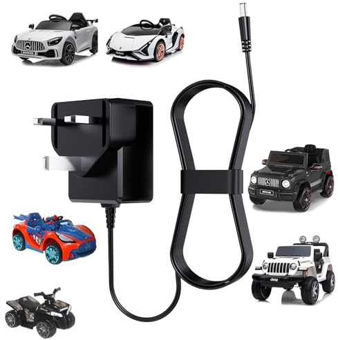 12V Kids Charger for Ride On Car, On Car Charger for Best Choice Products Wrangler SUV Kid Trax Dynacraft Toy Car 12V Various Electric Ride-on Toys Car Battery Charger