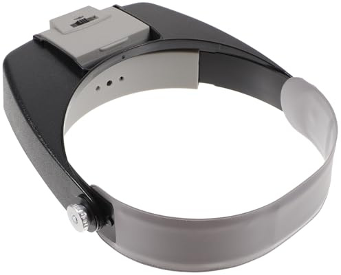 Warmhm Kopf lupenbrille mit LED licht Verstellbar Multifunktionale Stirnlupe für Reparatur Lesen Handwerk Leichte Abs acryl Konstruktion Klarer Vergrößerungseffekt Angenehmer Sitz für