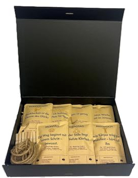 Premium Kaffee Geschenkset Achtsamkeit Wochenkalender aus sozialer Rösterei (1, Achtsamkeit Kalender)