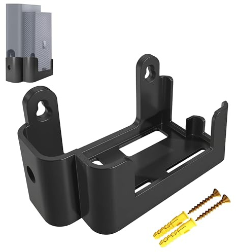 NEWZEROL Support Mural pour Routeur Telekom Speedport 7, Gestion des Câble et Dissipation Thermique, Plastique de Qualité, Gain de Place et Support Stable pour Modem Fibre Optique Wi-FI 7 - Schwarz