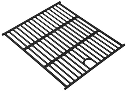 Milani Home - griglia per barbecue piccola, ghisa, ricambio cottura barbecue, nero, 22 x 41.5 cm