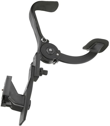 Aumotop SR-500 Schwarze Kamera-Schulterhalterung, Leichtes Stoßdämpfer-Stützgestell für Stabile DSLR-Fotografie, Maximale Belastung 6 Kg