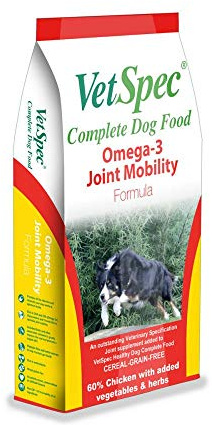 Topspec Equine Ltd VetSpec Omega 3 Joint Mobility Formula Complete Dog Food - 12kg, transparent