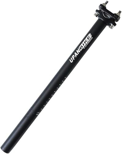 UPANBIKE Fahrradsattelstütze Aluminiumlegierung φ27,2 30,9 31,6 mm * 400 mm Sattelstütze mit Verlängerungslänge für Mountainbikes (schwarz φ30,9 mm)