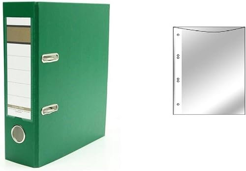 Ordner / DIN A5 / 75mm / Farbe: grün + 50 Prospekthüllen