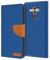 Verco Art Funda de Cuero Huawei Mate 10 Pro, Funda para teléfono móvil para Huawei Mate 10 Pro Funda de Libro Tela, Azul