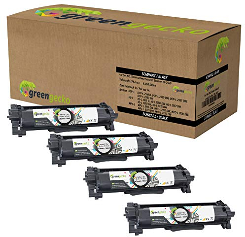 4er Set XXL Toner ersetzt Brother TN 2420 I TN 2410 | Für Brother DCP-L 2530 DW, HL-L 2350 DW, MFC-L 2710 DN, MFC-L 2710 DW, MFC-L 2750 DW | Schwarz, neuester Chip