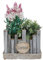 Spetebo Holz Pflanztopf eckig - 25x18x17cm - Garten Deko Pflanzschale Blumentopf Blumenkasten Pflanzkasten