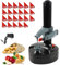 Rotato Express - Pelador eléctrico de patatas de acero inoxidable con rotación automática para frutas, patatas, cortador de verduras, máquina de pelar manzanas, herramienta de cocina con 10 cuchillas