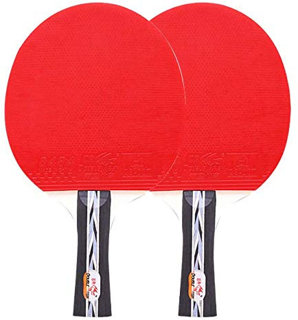 Lerten Hochwertige Tischtennisschläger,Pingpong-Schläger Mit Schlägertasche,7 Lagen Holzscheite,Eine Kombination Aus Verteidigung Und Angriff/Als zeigen/Langen Griff