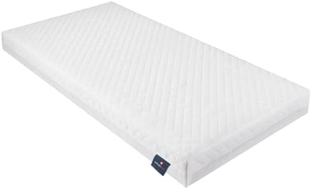 MotherPlus Eco-Breathable Hypoallergenic Waterproof Baby & Toddler Quilted Cover Cot Mattress(120 x 60 x 7cm)