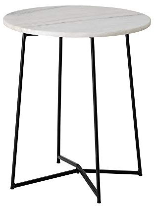 Bloomingville Beistelltisch Anou, weiß, Marmor