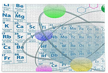 Chemistry Elements Periodic Table Jigsaw Puzzle 1000 Piece for Adults Large Puzzle for Teenager Gift Artwork Home Decor
