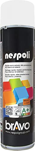 NESPOLI Aérosol peinture professionnelle blanc neige brillant 600 ml