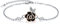 KINGWHYTE Rosen Armband 925 Sterling Silber Damen Armbänder Verstellbares Rose Blumen Armband Geburtstag Weihnachten Schmuck Geschenk für Mädchen Frauen ﻿
