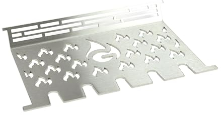 Grillrost.com Das Original Edelstahl Multistation | Warmhalterost für Broil King Imperial 690 / 690XL kleine Brennkammer | mit Drumstick Halterung | 3mm stark