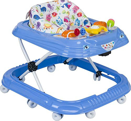 Baby Gehwagen Gehfrei Lauflernwagen Babywalker Lauflernhilfe Alpina (Blau)