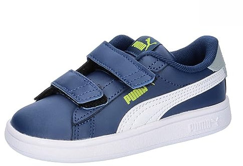 PUMA PUMA Smash 3.0 L V INF, Sneaker, Persian Blue-PUMA White-Lime Smash-COOL MID Gray,