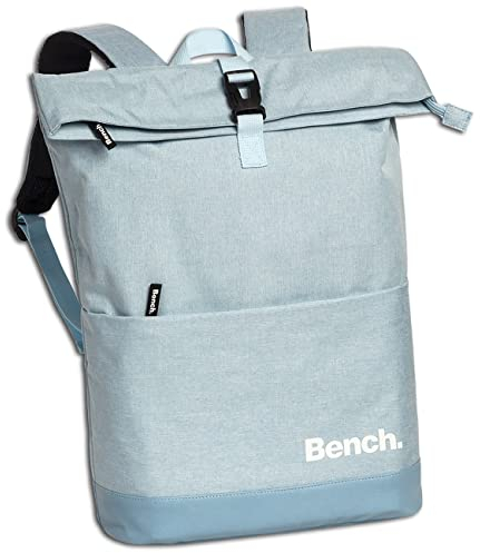 Bench Roll Top Rucksack Kurierrucksack Daypack Backpack 64180, Farbe:Taubenblau
