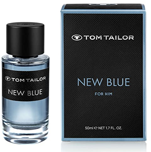 Tom Tailor Parfüm Herren NEW BLUE 50ml I maskulines Eau de Parfum Herren mit veganer Formel I sinnliche Kombination aus Rose, Moschus & getrocknetem Holz I fruchtig, frisch & süßlich-warm