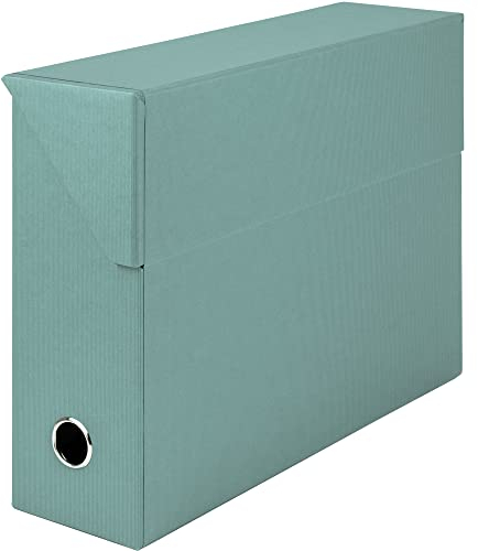 Rössler Papier 1319452383 - S.O.H.O. Archivbox mit seitlicher Klappe und Griffloch, DIN A4, Opal, 1 Stück, 9,5 x 33,5 x 25,5 cm