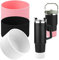 3PCS Silicone Boot Bottom Sleeve Cover, Silicone Water Bottle Case Compatible with Stanley Quencher Adventure 40oz & Stanley IceFlow 20oz 30oz Compatible with Hydro Flask Wide Mouth 12oz 21oz 24oz
