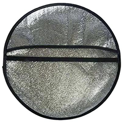 Parasol para volante de coche, 44 x 44 cm, color plateado, J6P0, protección solar reflectante