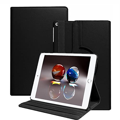 AM Case - iPad 9th / 8th / 7th Generation 2019-2021 10.2-Inch Case: Auto Wake/Sleep, Precise Camera Cutouts, Elastic Band (Black)