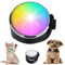 Tubasion 7 Colours in 1 Leuchtanhänger Hund, USB-C Wiederaufladba Blinklicht Hundegeschirr, Licht für Hundehalsband Silikon, IP65 wasserdichte Led Hundehalsband für Nachtspaziergänge