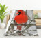 HGOD DESIGNS Rote Kardinal-Decke, Winter-Schnee-Vogel auf Baumzweig, weich, warm, Überwurf, Decke für Couch, Bett, 100 x 130 cm