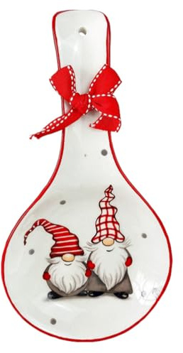 PACKOVE Portaposate Utensili Da Cucina Stoviglie Fornello Poggia Cucchiaio Piatto Porta Cucchiaio Di Natale Poggia Utensile Babbo Natale Porta Mestolo Mestolo Da Zuppa