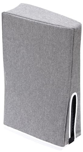 AZURAOKEY - Funda vertical antipolvo para PS5 delgada, resistente al agua, antiarañazos, color gris